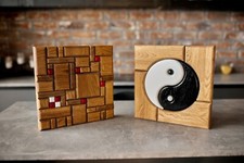 Set Pannelli Arte Parete Legno