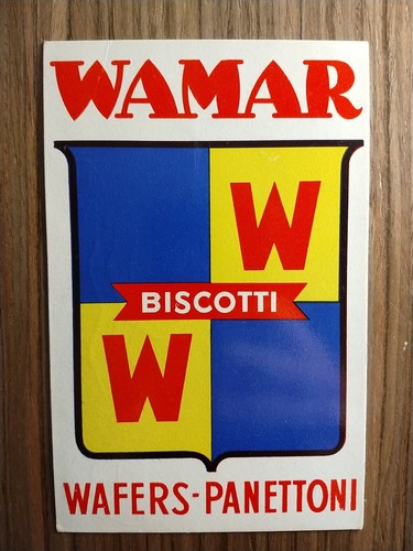 Cartolina pubblicitaria wamar - cartolina,