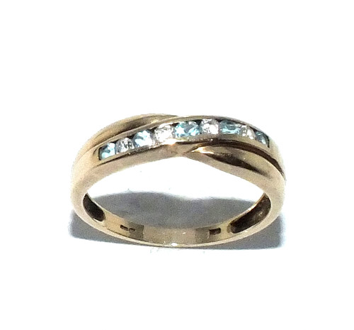 Anello oro giallo 9ct 9 - anello,
