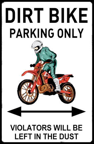 Poster motocross divertente