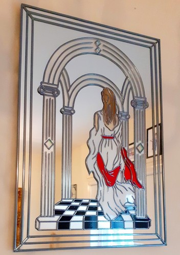 Specchio art nouveau vetro - art,