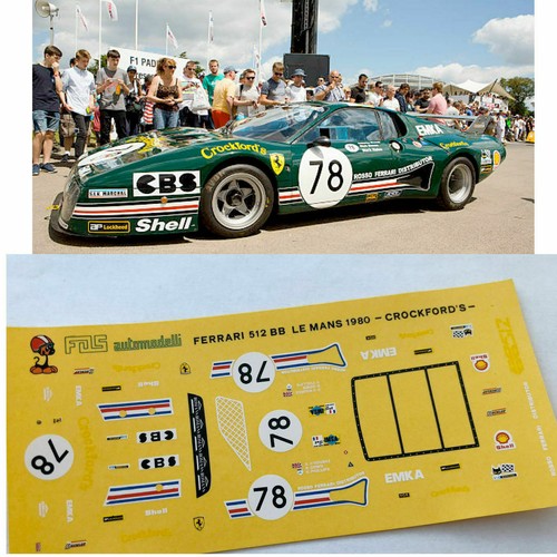 Decal ferrari 512 bb le - 512,