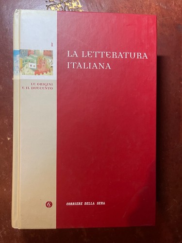 Letteratura italiana vol 1 - italiana,