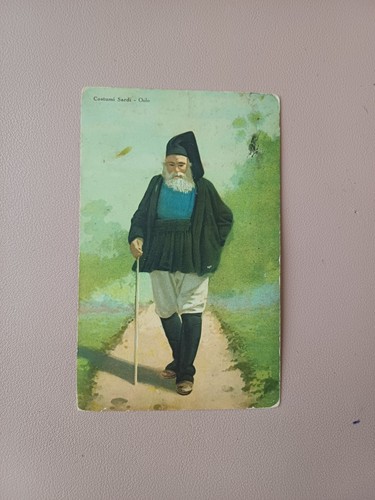 Cartolina costumi sardi - cartolina,