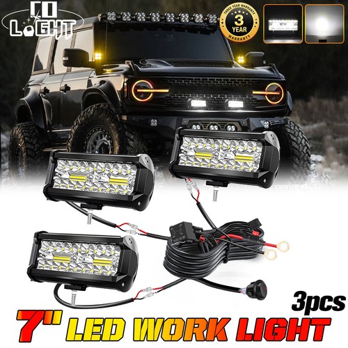 Led work light bar - 7'',