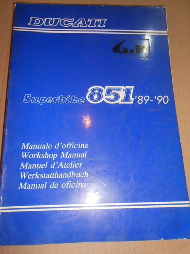 Manuale officina ducati 851 - d'officina,