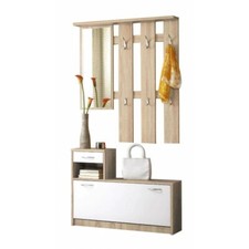 Guardaroba da ingresso RODOLFO in laminato, LAP 100x191x25 cm