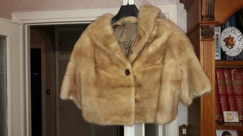 Pelliccia bolero visone miele - pelliccia,