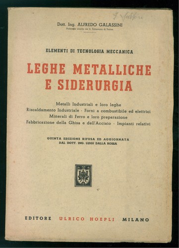 Galassini alfredo leghe - galassini,