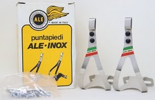 NOS ALE 90/CT TOE CLIPS ACCIAIO INOX CAMPAGNOLO SUPER RECORD PEDALI QUILL TAGLIA S