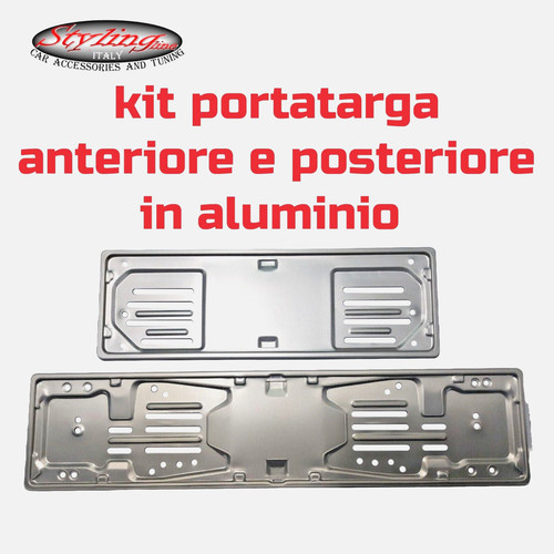 Kit portatarga auto anteriore - kit,