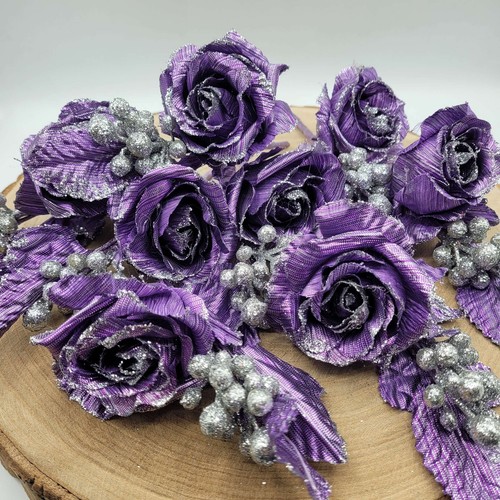 Stock rose viola - in, tessuto