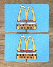 Regalo da collezione McDonalds 2025 UN REGALO GIUSTO. 2 cartoline come nuove spedizione globale