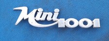 INNOCENTI MINI 1001 LOGO SIGLA EMBLEMA FREGIO STEMMA SCRITTA TARGHETTA BADGE