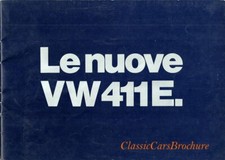 Brochure Depliant Volkswagen 411E 1969 Italiano 28 pagine Raro