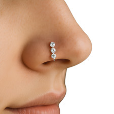 Anello naso zirconi piccolo - naso, 3