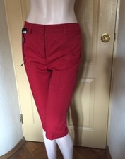 Pantalone corto cotone rosso