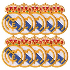 10 pezzi logo Real Madrid calcio Spagna League misura 2,0" x 2,8" ferro su toppe