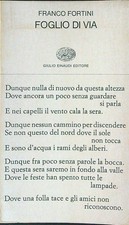 FOGLIO DI VIA FORTINI FRANCO
