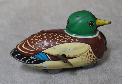 Vintage tin duck giocattolo - tin,