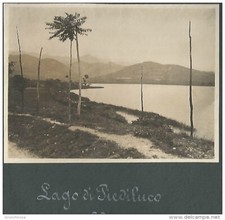 Piediluco 29.5.1914, Scorcio del Lago, fotografia originale d'epoca cm. 11 x 8.