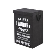 Cesto Porta Biancheria Beige In Tessuto Con Manici 40x30xH60 Design Moderno