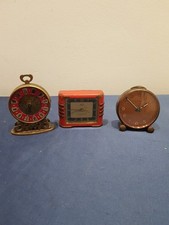 3X Orologio Sveglia Da Tavolo Cyma Swiza Kohler Decò Pubblicitaria Milano 