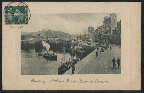 Cpa cherbourg avant port - cpa, l´avant-port