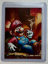 Super Mario Edizione Limitata Artista Firmato "The Stoner" Trading Card 4/10