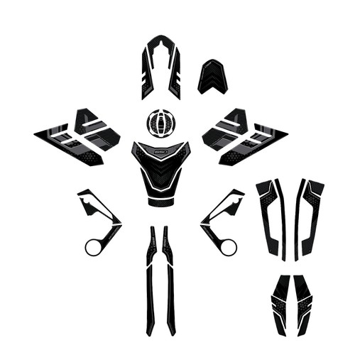 Set adesivi protezioni - set, 3d
