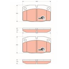 2x TRW GDB199 set pastiglie