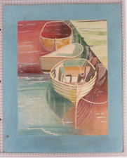VECCHIO DIPINTO MARINA BARCHE