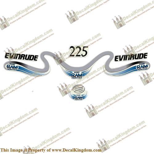 Decalcomanie evinrude 225cv - decalcomanie,