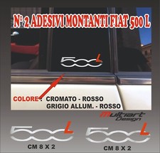 ADESIVI AUTO PER MONTANTI  FIAT 500L  STICKERS PROFESSIONALI
