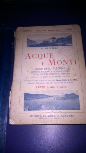 Guida 1910 acque monti - 1910,