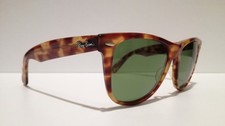 VINTAGE B&L RAY BAN WAYFARER II USA RB3 BLONDE TORTOISE LARGE 54 mm.