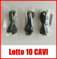 Cavo Audio Stereo Jack 3.5 mm 1,5 m Nero, Spinotto verde - Lotto da 50 CAVI