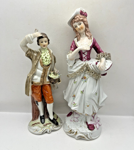 Coppia statuine porcellana