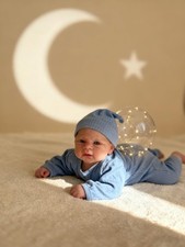 Anano Bambole Reborn Maschio Occhi Aperti 45cm Bambole Neonato Realborn (A6h)