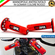 MANOPOLE MANUBRIO MOTO CROSS ROSSO GOMMA PER HONDA CR 250 1994-2001