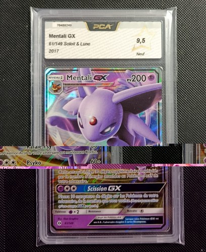 Carte gradée pokémon mentali
