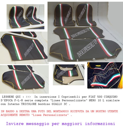 Coprisedili fiat 500f epoca - 500f,