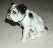 Antico cane in porcellana Bulldog francese - Metzler & Ortloff - 8 x 6 x 7 cm