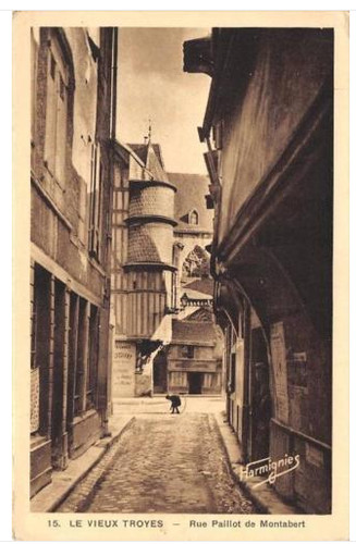Cpa vieux troyes rue - vieux,