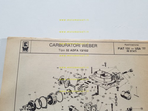 Weber carburatore adfa - weber,