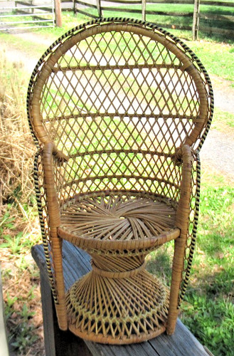 Sedia vintage vimini - sedia, in