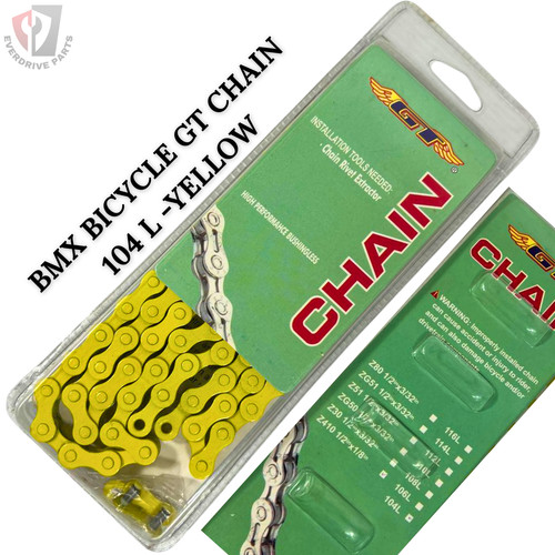 Catena bmx 104l gialla - gt,