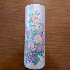 VASO VETRO DECORAZIONE DECOUPAGE FIORI H28 CM