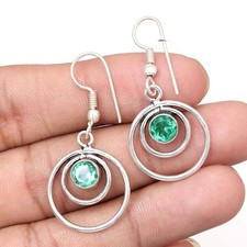 Orecchini gioielli in argento fatti a mano con pietre preziose al quarzo...