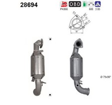 AS Catalizzatore Per Peugeot